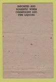 Matchbook Cover - Argonaut Wine and Liquor Denver Colorado Colfax WEAR 40 Strike