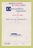 Matchbook Cover - Dwyer Kitchens Bill Mills Clarke Dist Charlotte NC 40 Strike