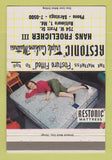 Matchbook Cover Restonic Mattress Hans Froelicher Baltimore MD girlie 40 Strike