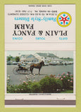 Matchbook Cover - Plain & Fancy Farm Restaurant Bird In Hand PA 40 Strike