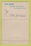 Matchbook Cover - Avon Products Cosmetics Toiletries WEAR 40 Strike