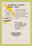 Matchbook Cover - Universal Match Hubert Lichter Los Angeles CA 40 Strike