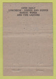 Matchbook Cover - Ziegfeld Cafe Restaurant Hungarian WEAR 40 Strike