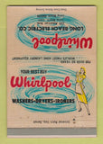 Matchbook Cover - Whirlpool Appliances girlie Long Beach CA Electric 40 Strike
