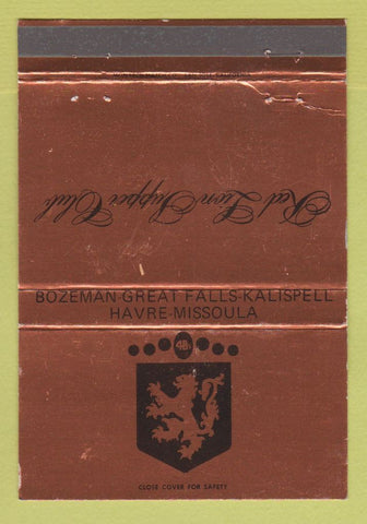 Matchbook Cover - Red Lion Supper Club Havre MT Bozeman Kalispell 40 Strike