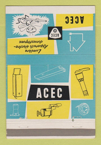 Matchbook Cover - ACEC Electricity? Canada QC 40 Strike