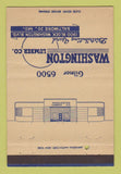 Matchbook Cover - Washington Lumber Yard Baltimore MD 40 Strike
