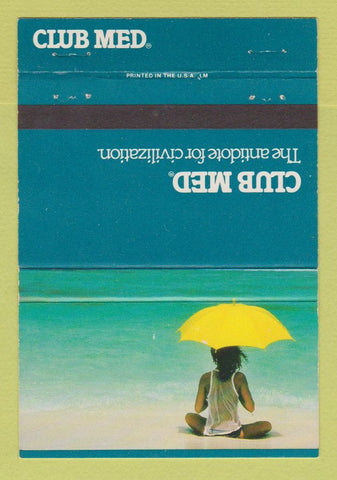 Matchbook Cover - Club Med Vacations girlie 40 Strike