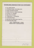 Matchbook Cover - Club Madonna Strip Club girlie Miami FL 40 Strike