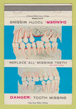 Matchbook Cover - Durallium Products Teeth Health Chicago IL 40 Strike