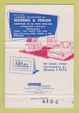 Matchbook Cover - Canal Furniture Showrooms Providence RI 40 Strike