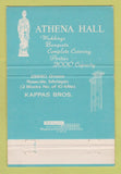 Matchbook Cover - Athena Hall Kappas Bros Roseville MI WEAR 40 Strike