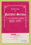 Matchbook Cover - Alhambra Mortuary  Los Angeles CA 40 Strike