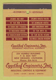 Matchbook Cover - Eggelhof Engineers Controls New Orleans LA 40 Stick