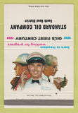 Matchbook Cover - Standard oil gas South Bend IN 100th Norman Rockwell 40 Strike