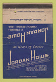 Matchbook Cover - Jordan Howe Clothes New Haven CT WORN 40 Strike