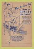 Matchbook Cover - Duncan Tool Company Buffalo NY 40 Strike