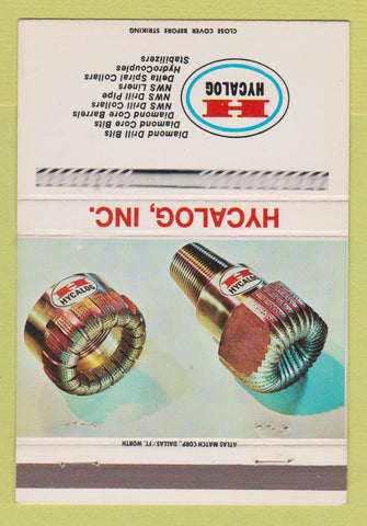 Matchbook Cover - Hycalog Drill Bits Shreveport LA 40 Strike
