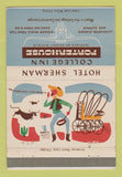 Matchbook Cover - Hotel Sherman Chicago IL College Inn Porterhouse 40 Strike