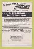Matchbook Cover - Ferguson Roller Gear Drives New York City 40 Strike