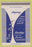 Matchbook Cover - Stanley's Jewelry Pulaski VA 40 Strike