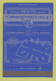 Matchbook Cover - JK Smith Sons Industrial Diamonds Grosse Ile MI 40 Strike