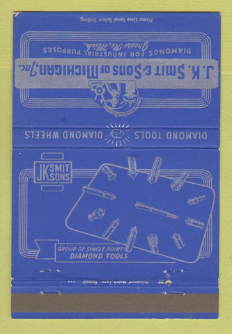 Matchbook Cover - JK Smith Sons Industrial Diamonds Grosse Ile MI 40 Strike