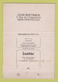 Matchbook Cover Arlette Beressi clothes France Cloe Boutique Perpignan 40 Strike