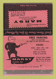 Matchbook Cover - Marsy Clothes New York City WORN 40 Strike