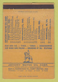 Matchbook Cover - Anthony Wayne Oil Corp Fort Wayne IN Indianapolis 40 Strike