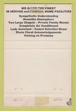 Matchbook Cover - Ralph Hull Funeral Home Seymour CT 40 Strike