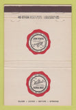 Matchbook Cover - Wilbert Burial Vault  40 Stick