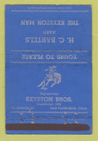 Matchbook Cover - HC Bartels Keyston Man San Francisco CA 40 Strike
