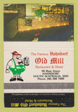 Matchbook Cover - Hahndorf Old Mill Restaurant Motel Australia WEAR 40 Strike