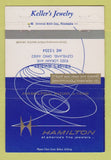 Matchbook Cover - Hamilton Watches Keller's Jewelry Cleveland OH 40 Strike