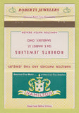 Matchbook Cover - Hamilton Watches Roberts Jewelery Sandusky OH 40 Strike