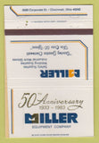 Matchbook Cover - Miller Safety Supply Welding Cincinnati OH 1983 40 Strike