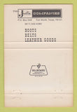 Matchbook Cover - Justin Cowboy Boots Steve Perrett Fort Worth TX 40 Strike