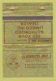 Matchbook Cover - Limbco Brush Chippers Stump Cutters  40 Strike