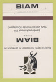 Matchbook Cover - Biam Leather Suede Oudegem Belgium 40 Strike