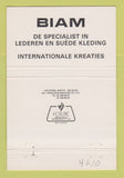 Matchbook Cover - Biam Leather Suede Oudegem Belgium 40 Strike