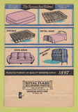 Matchbook Cover - Perfection Mattress Birmingham AL 1947 40 Strike