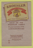 Matchbook Cover - Kroehler Furniture 40 Strike