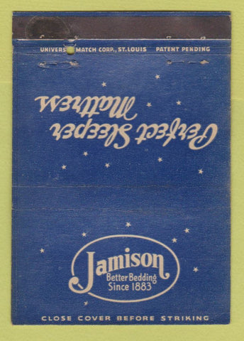 Matchbook Cover - Jamison Bedding Furniture Nashville TN WEAR 40 Strike