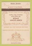 Matchbook Cover - Hamilton Watches Robert Eschan Jewelry Charleston WV 40 Strike