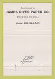 Matchbook Cover - King James Cast Coat Wilcox Walter Paper Columbia MD 40 Strike