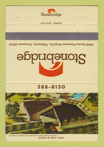Matchbook Cover - Stonebridge Memphis TN 40 Strike
