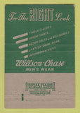 Matchbook Cover - Willson Chase Men's Clothes St Petersburg FL 40 Strike