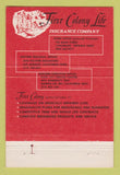 Matchbook Cover - First Colony Life Insurance Lynchburg VA 40 Strike