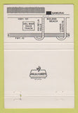 Matchbook Cover - Samurai Japanese Restaurant Solana Beach CA 40 Strike